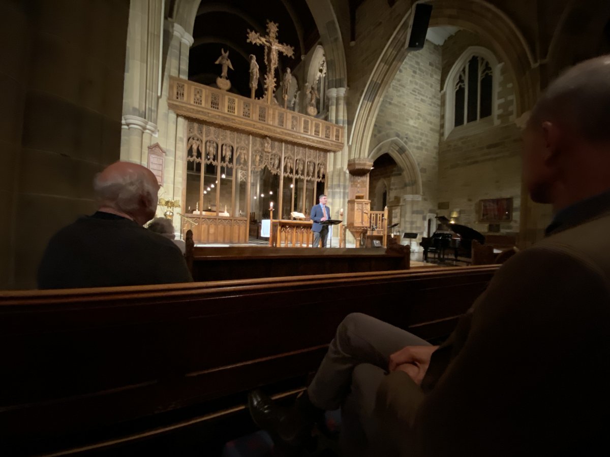 Will Graham preaching in Hobart